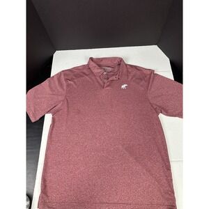Alabama Crimson Tide Polo Shirt Men Med Red Elephant Southern Collegiate Cut Tag